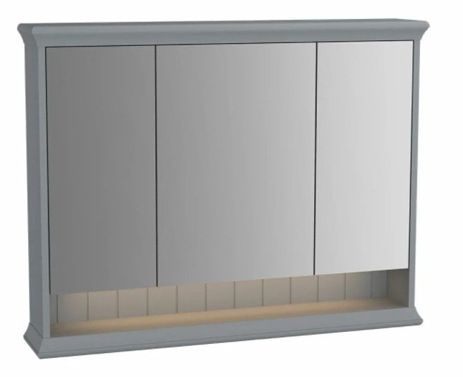 Vitra Valarte Aydınlatmalı Dolaplı Ayna 100 cm Mat Gri-62235